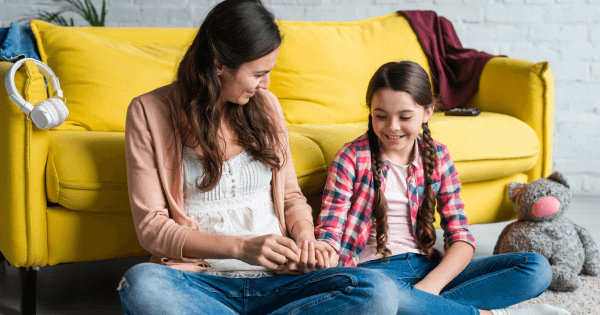 Parent and Adolescent Having a Conversation, Reflective of Best CBSE Schools in Gurgaon