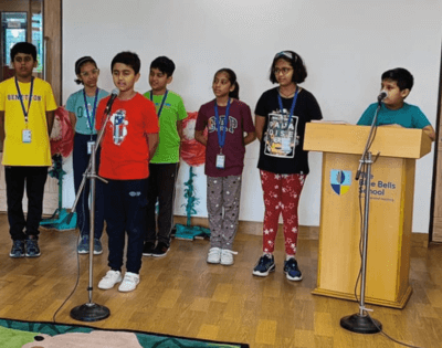 Students Engaging in Group Activities at a CBSE Board School in Gurgaon