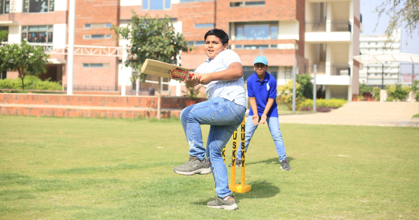 Morning assembly at a top school in Gurgaon